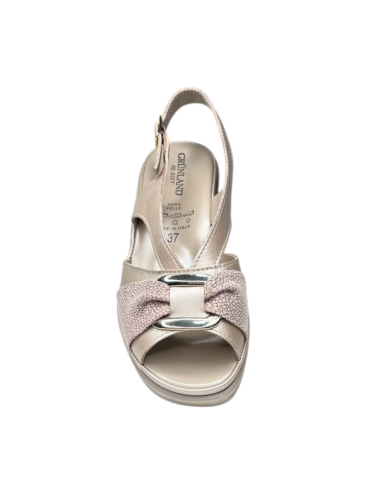 grunland sandali comfort donna beige