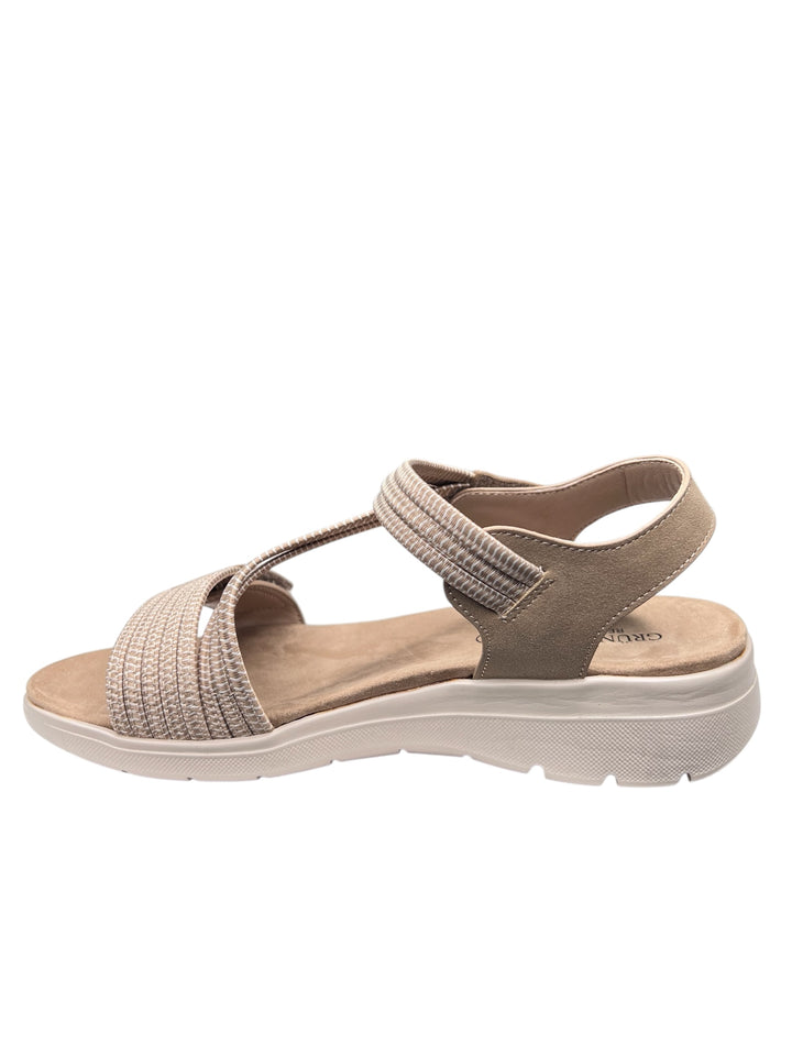 grunland sandalo donna beige