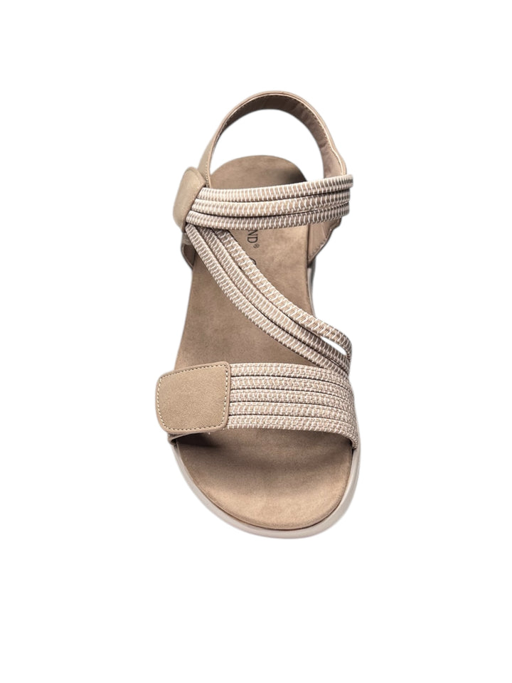grunland sandalo donna beige