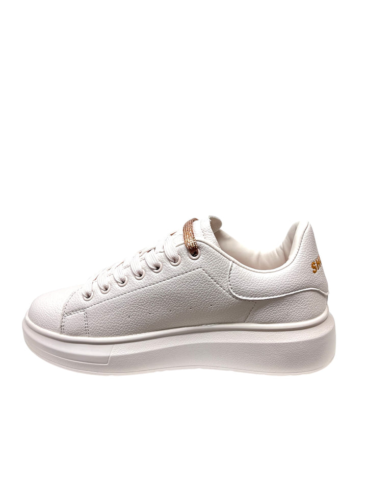 sneakers donna shop art art.sasf240901 crema-bronzo
