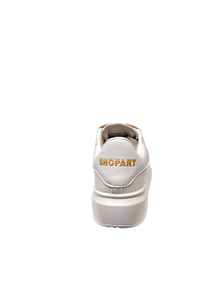 sneakers donna shop art art.sasf240901 crema-bronzo