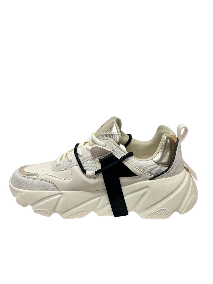 sneakers chunky amy shop art art.sasf240925 crema-nero-gold