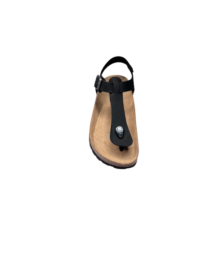 grunland sandalo infradito donna nero
