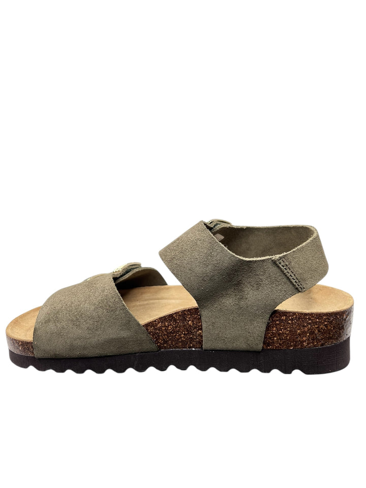 grunland sandali donna  verde oliva