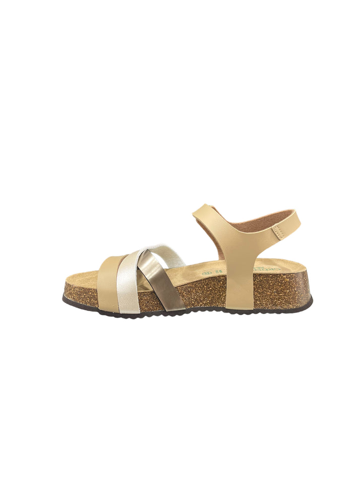 sandali donna pelle grunland sb2046 terra multi