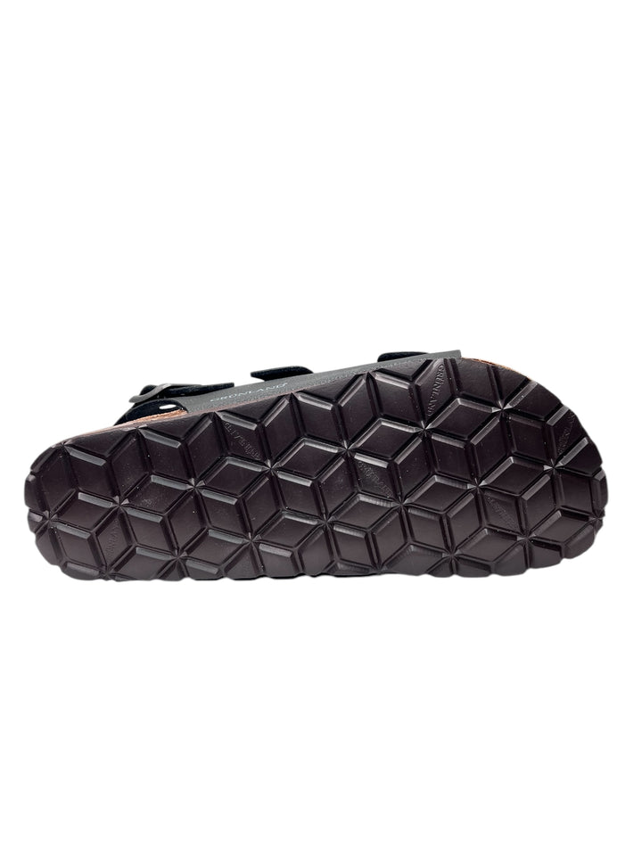 grunland sandali uomo  nero