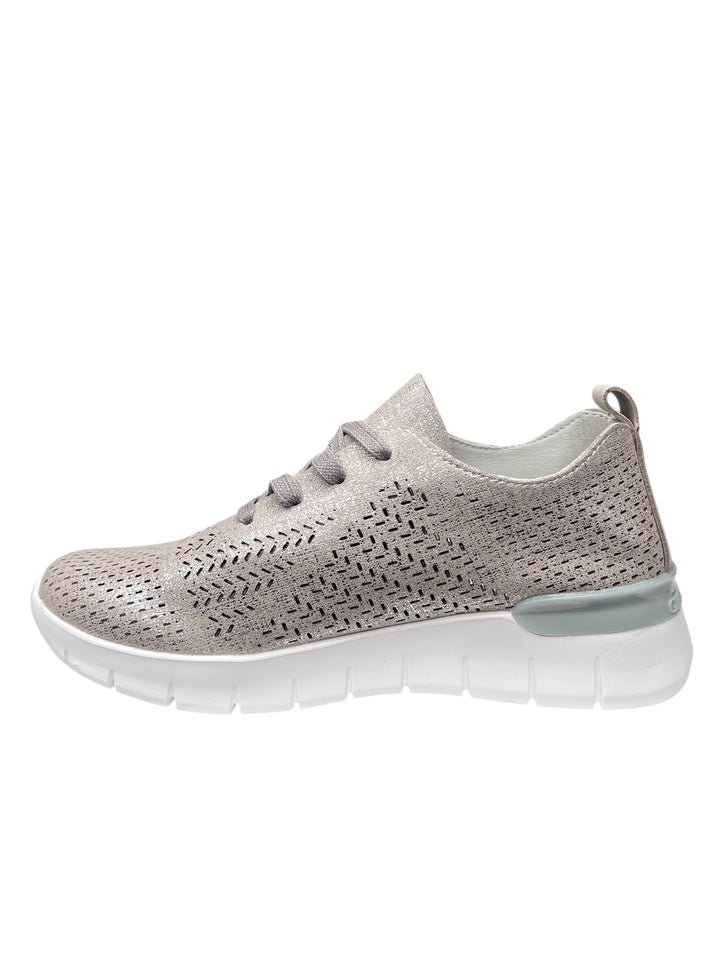 grunland sneakers donna  grigio metal