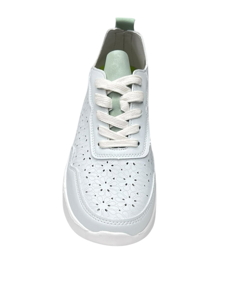 grunland sneakers donna  bianco-menta