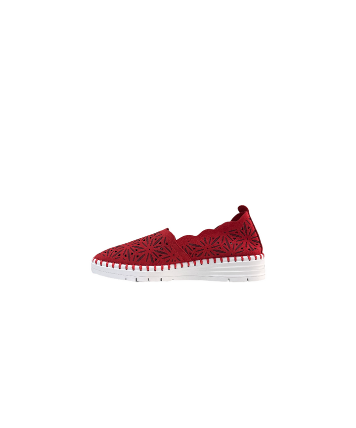scarpe donna pelle grunland art. sc2556-f6 rosso