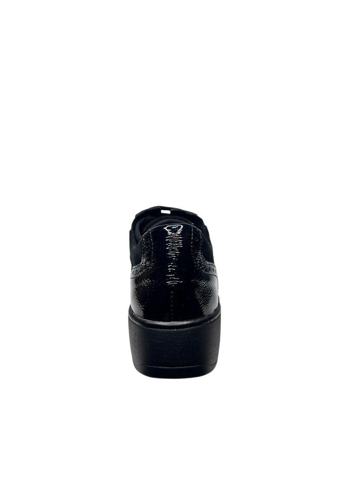 sneaker donna pelle nero