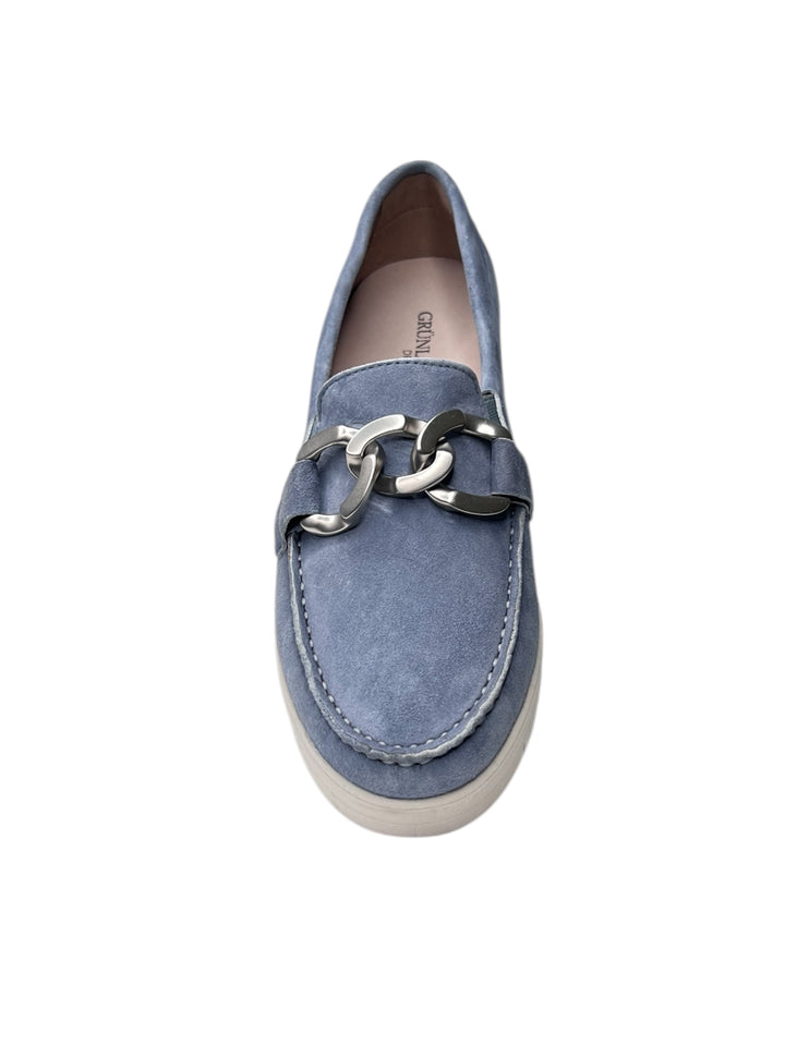 grunland mocassini con zeppa donna  jeans