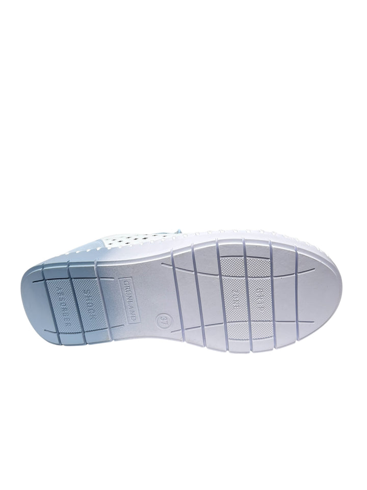 grunland sneakers donna  bianco-jeans
