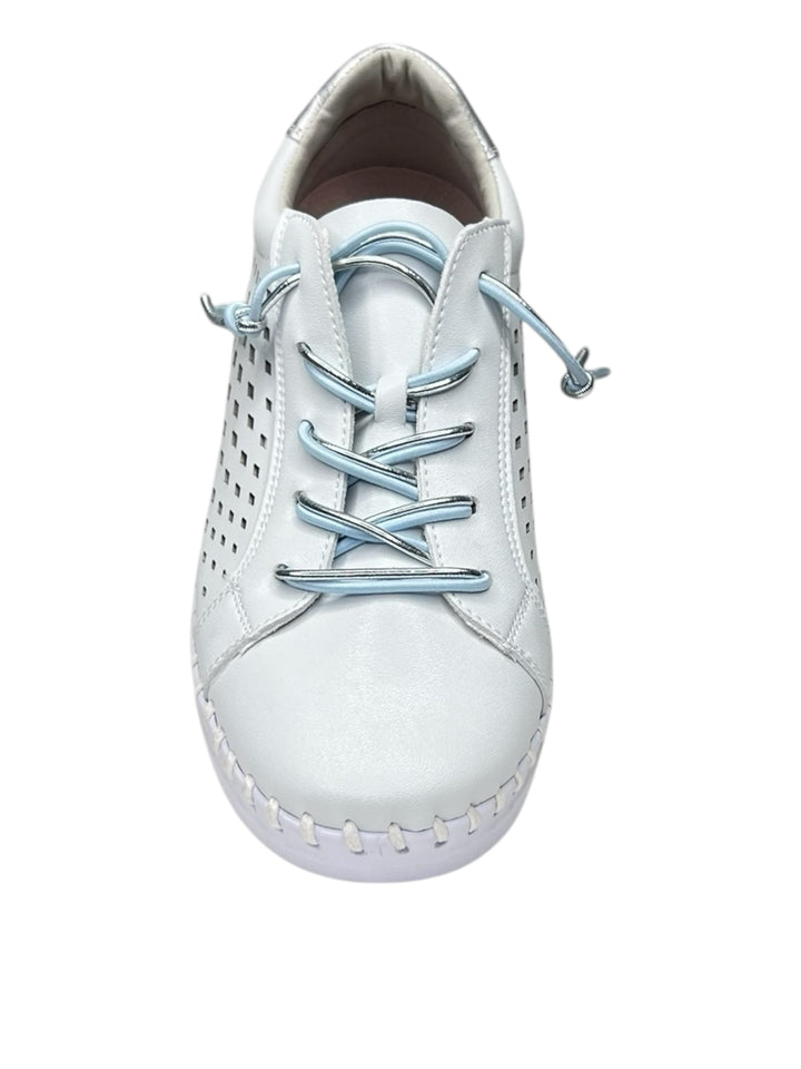grunland sneakers donna  bianco-jeans