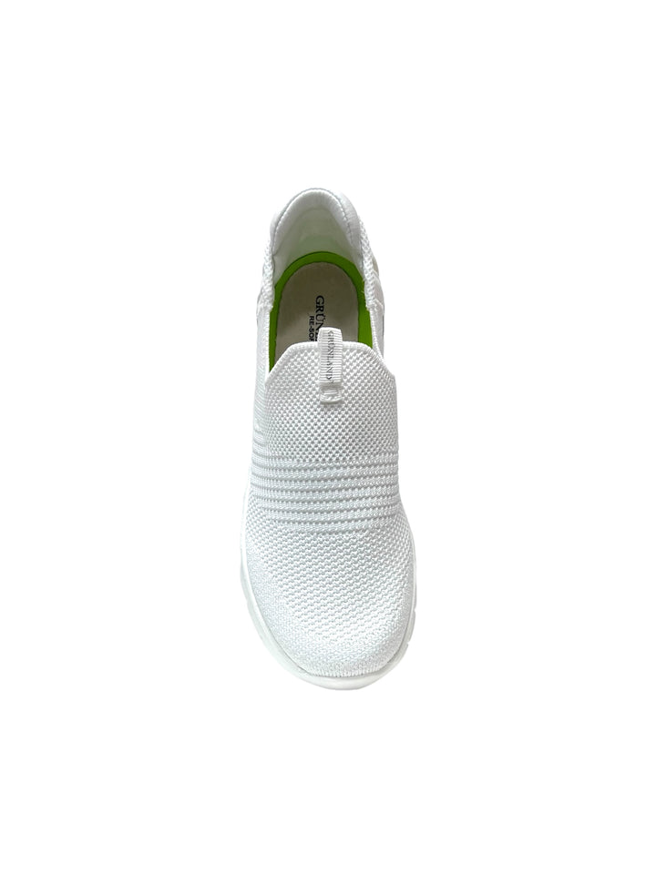 sneakers slip-on donna tessuto elasticizzato grunland sace art.sc5598 BIANCO