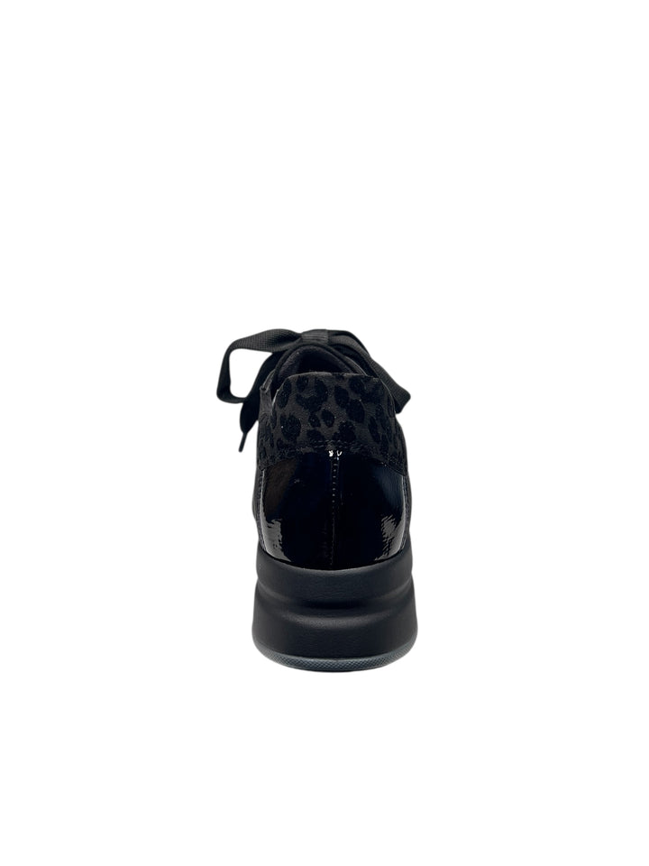 sneaker donna pelle nero