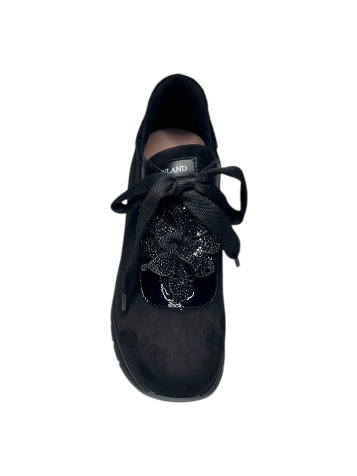 sneaker donna pelle nero