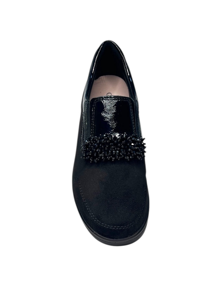 slip-on donna pelle nero