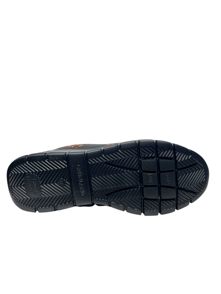 sneaker donna animalier nero-marrone