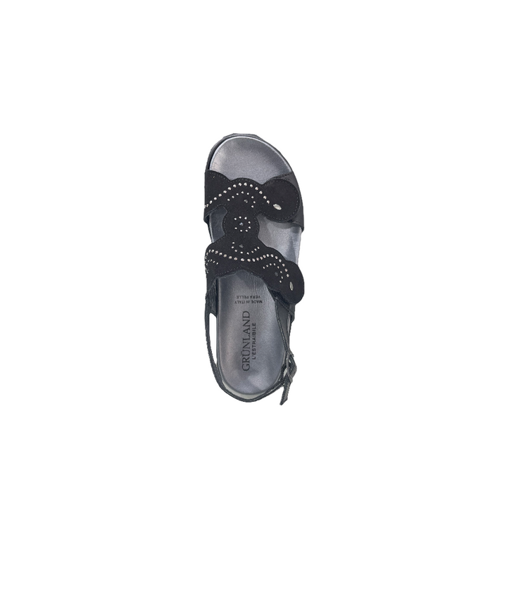 sandali donna pelle grunland art.se0507-68 NERO