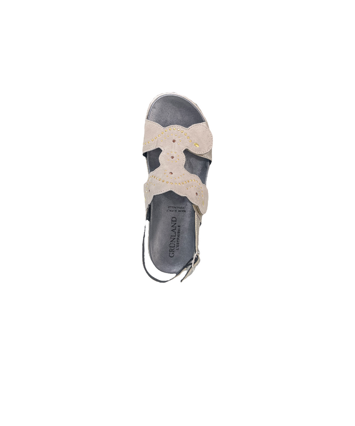 sandali donna pelle grunland art.se0507-68 tortora
