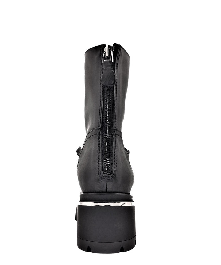 stivaletti con catena donna pelle toscablu art.sf2110s143c99 nero