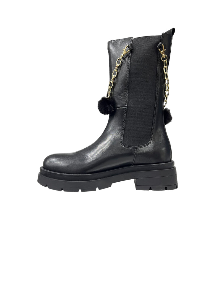 stivaletto biker donna pelle toscablu art.sf2353s324c99 nero