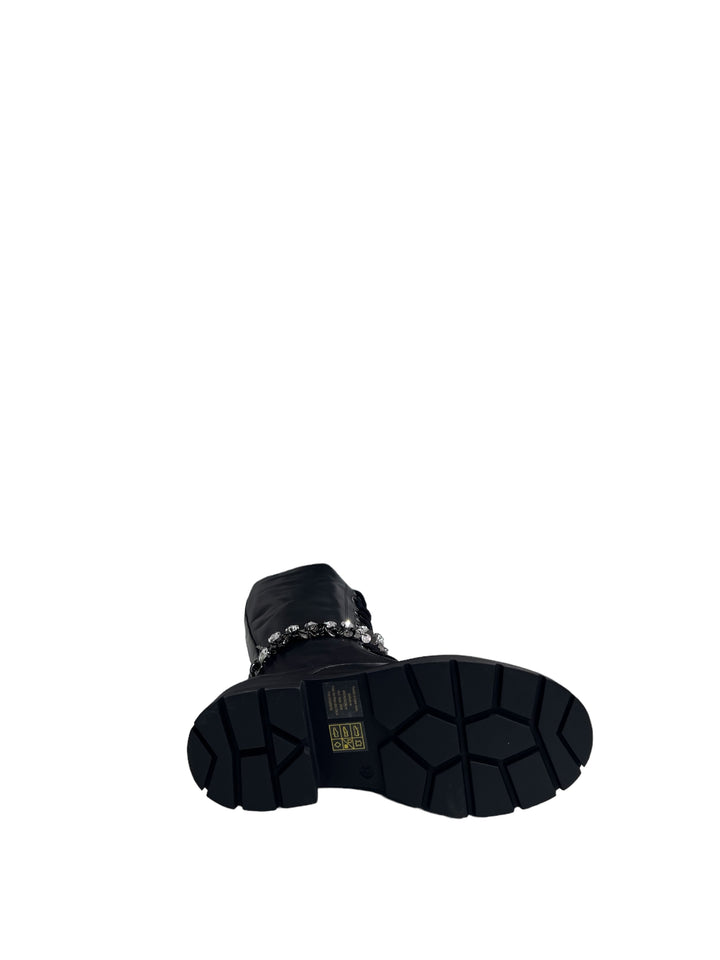 stivale allacciato donna pelle toscablu art.sf2353s325c99 nero