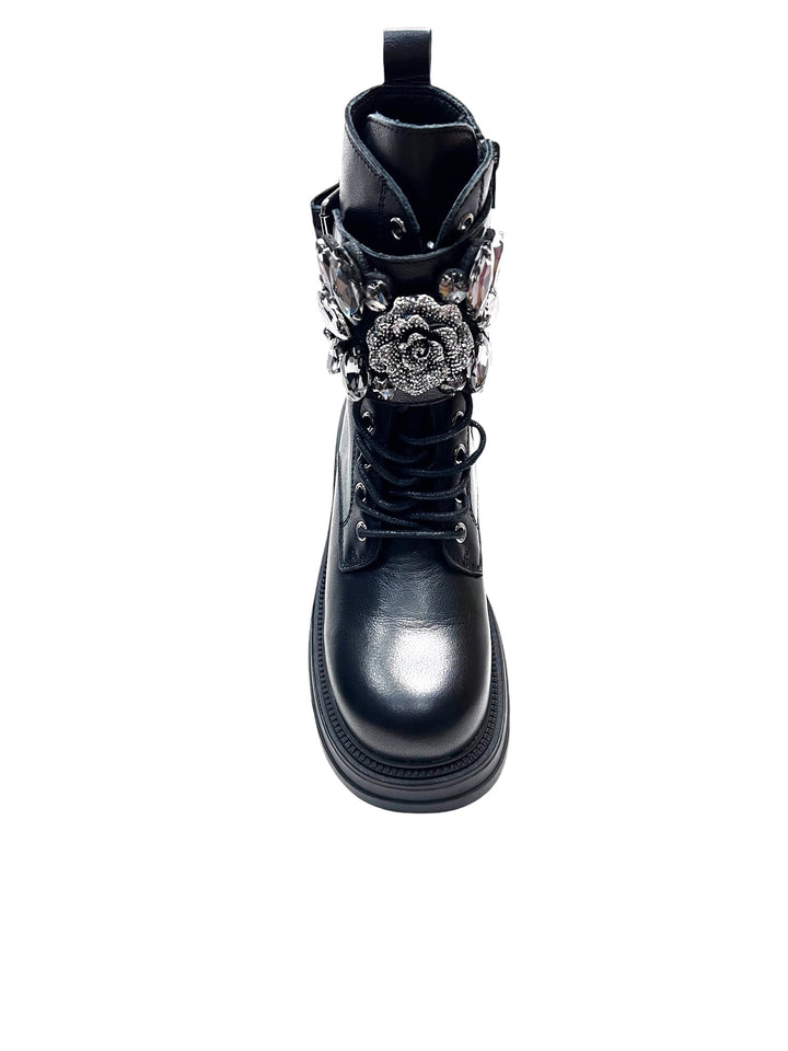 biker allacciati donna pelle sunvalley toscablu art.sf2438s433c99 nero