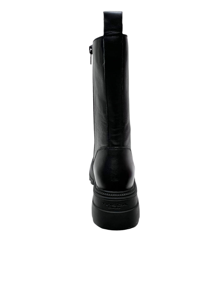stivali anfibi allacciati donna pelle sunvalley toscablu art.sf2438s444c99 nero