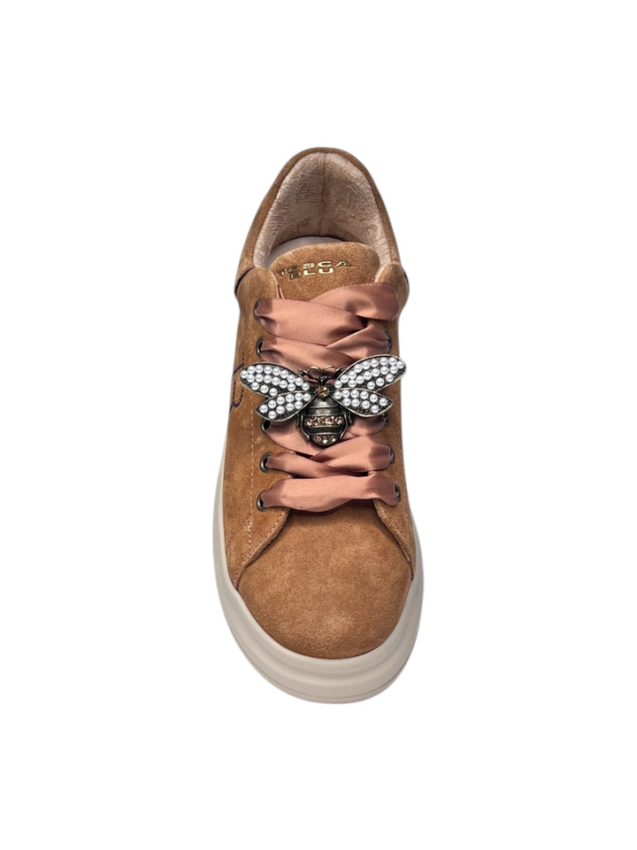 sneaker donna pelle cuoio