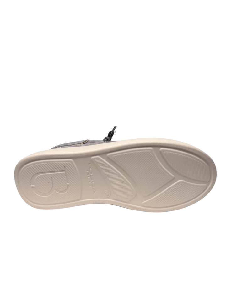 sneaker donna pelle grigio scuro