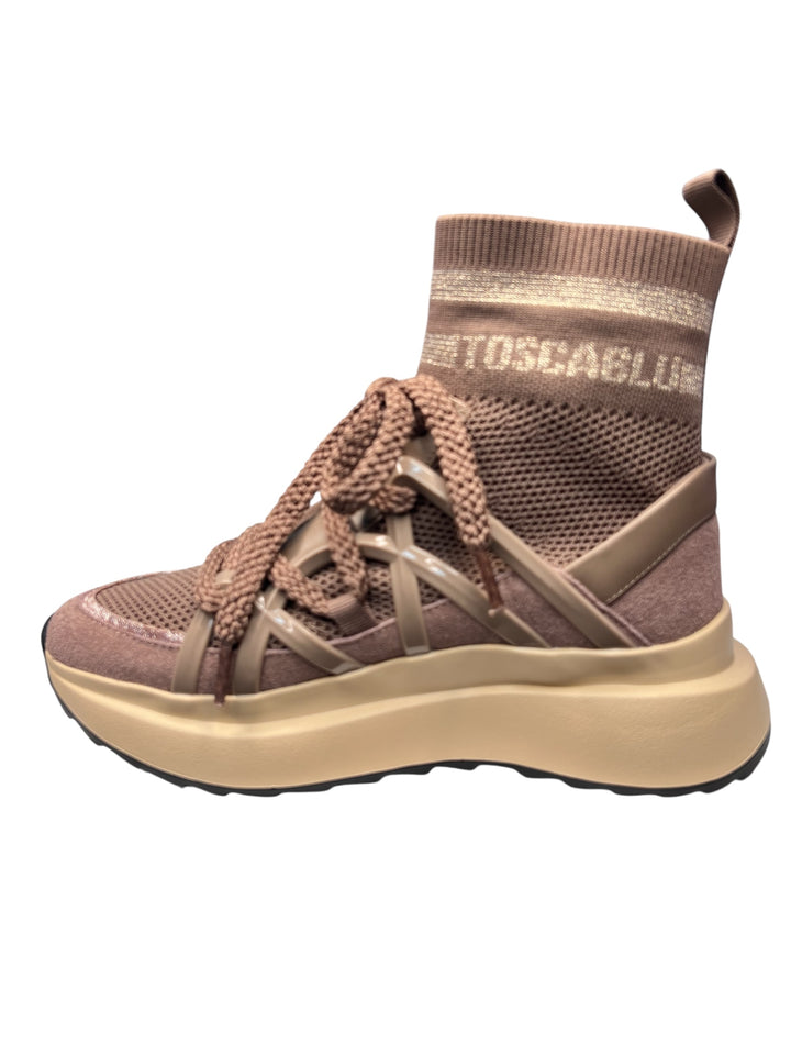 sneaker slip-on donna tessuto fango