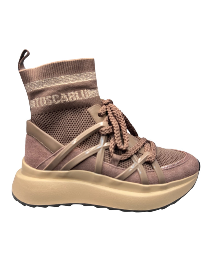 sneaker slip-on donna tessuto fango