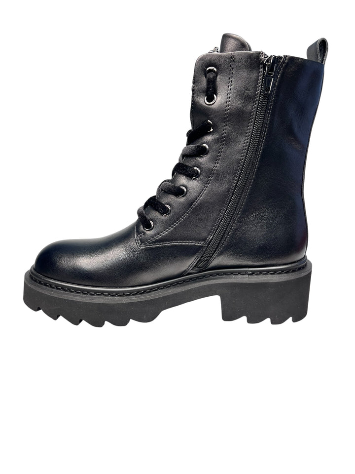 anfibio corto donna pelle nero