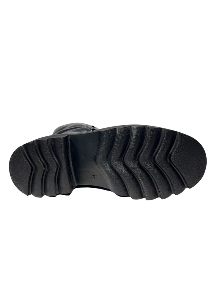 anfibio corto donna pelle nero