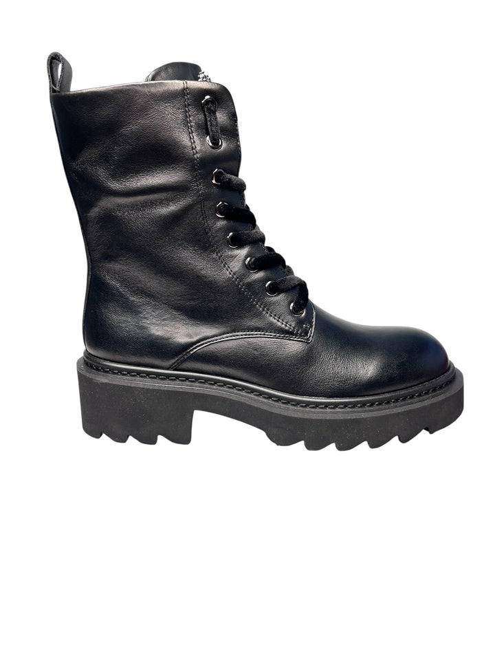 anfibio corto donna pelle nero