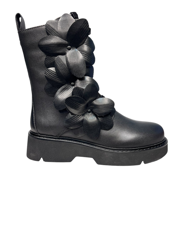 anfibio corto donna pelle nero