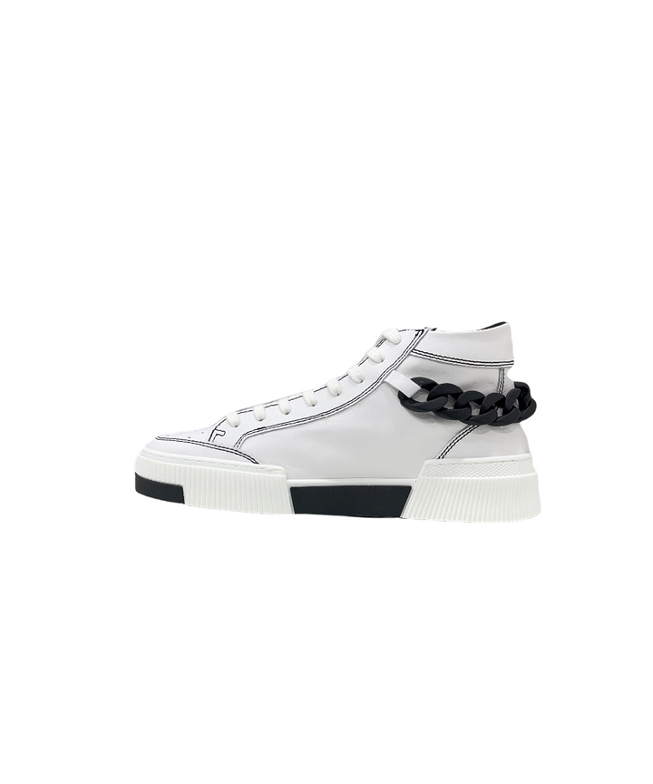 sneakers donna pelle toscablu art.ss2203s033-00a bianco-nero