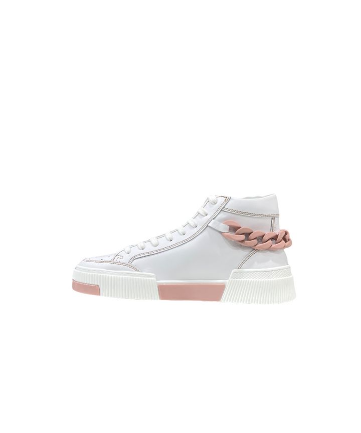 sneakers donna pelle toscablu art.ss2203s033-16w bianco-cipria