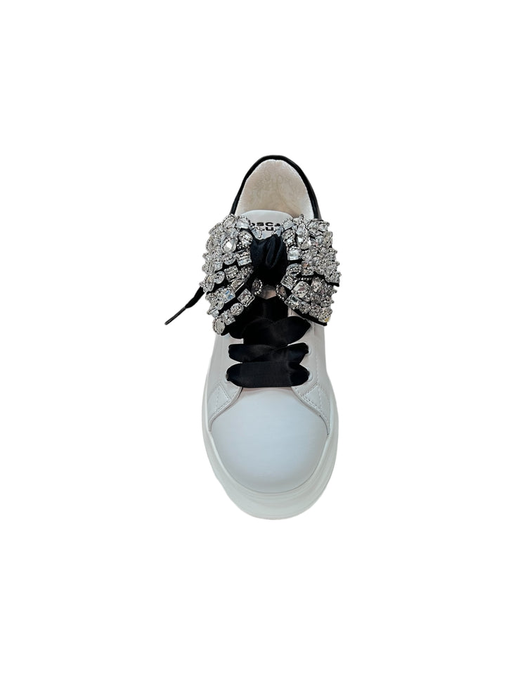 sneakers donna pelle toscablu art. ss2402s013c00a bianco-nero