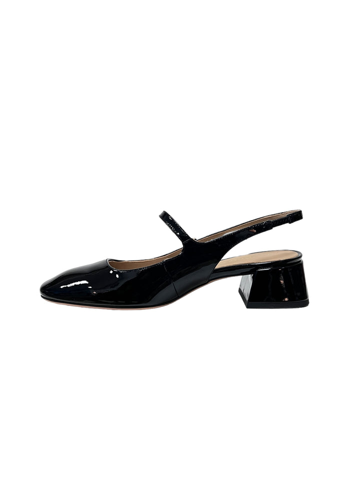 slingback donna pelle vernice tosca blu art.ss2426s230c99 nero