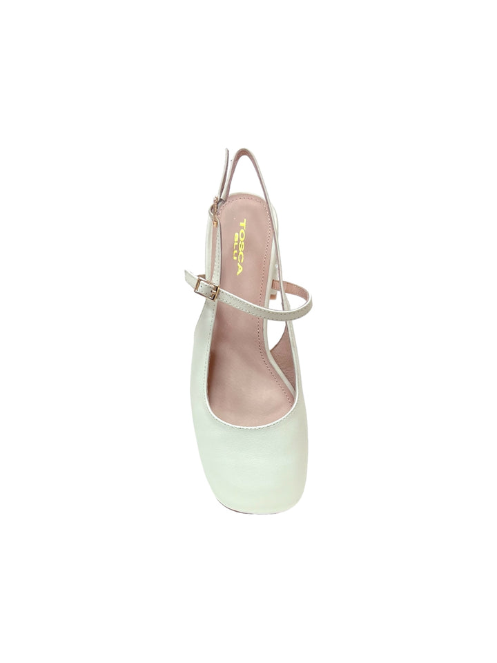 slingback donna pelle toscablu art.ss2427s236cix latte