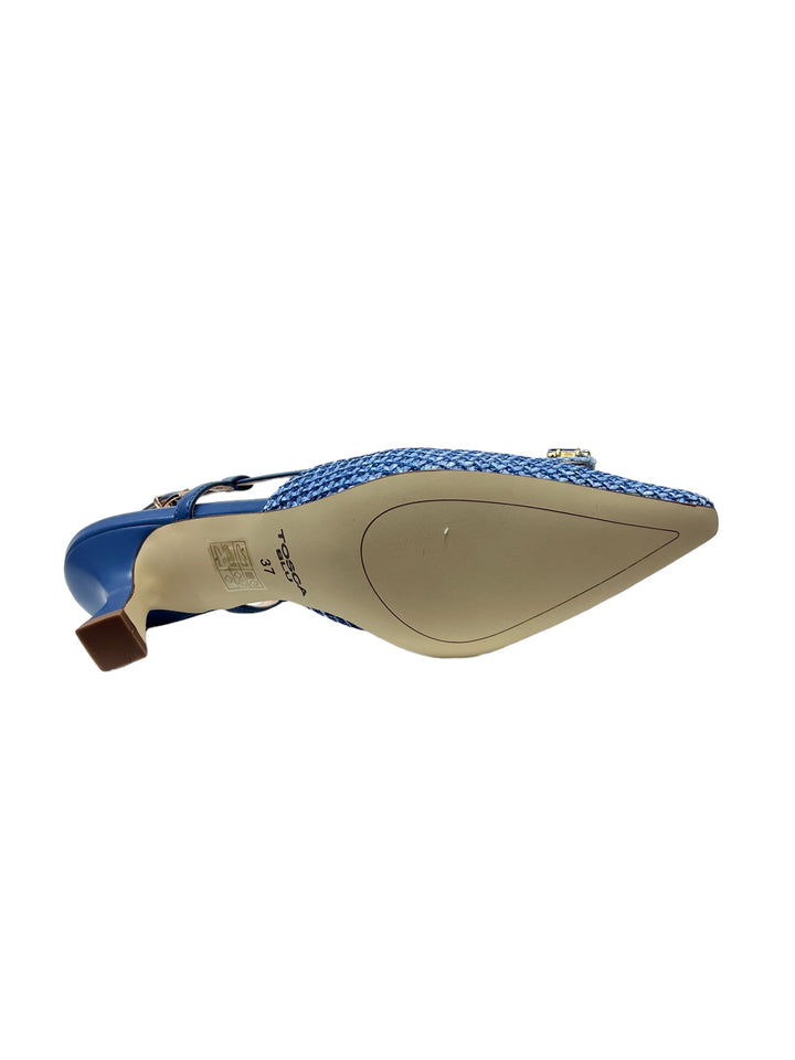 slingback donna pelle-tessuto toscablu art.ss2432s263c8g jeans