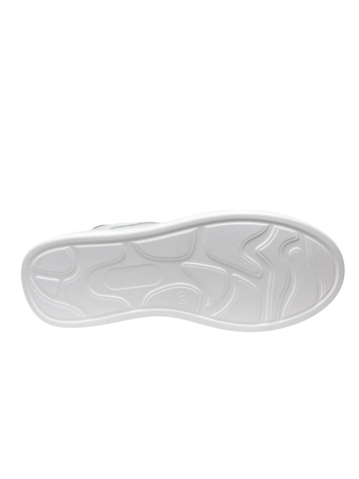 sneakers donna pelle toscablu bellatrix art.ss2501s00300o bianco-oro