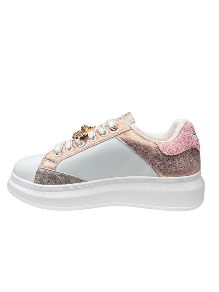 sneakers donna pelle toscablu bellatrix art.ss2501s00416w bianco-cipria