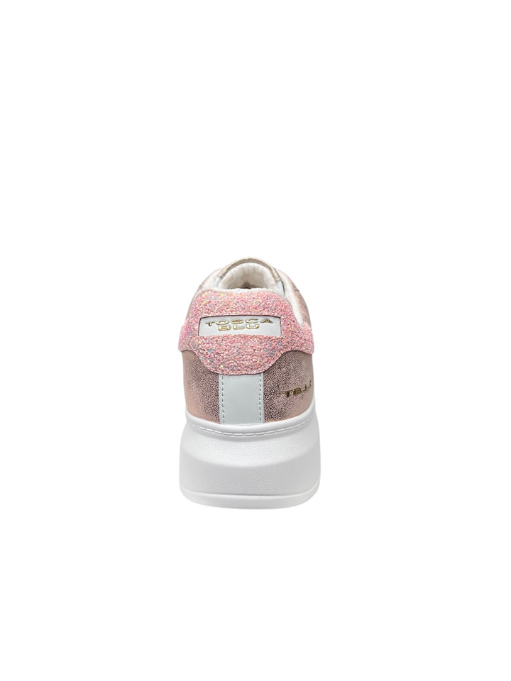 sneakers donna pelle toscablu bellatrix art.ss2501s00416w bianco-cipria