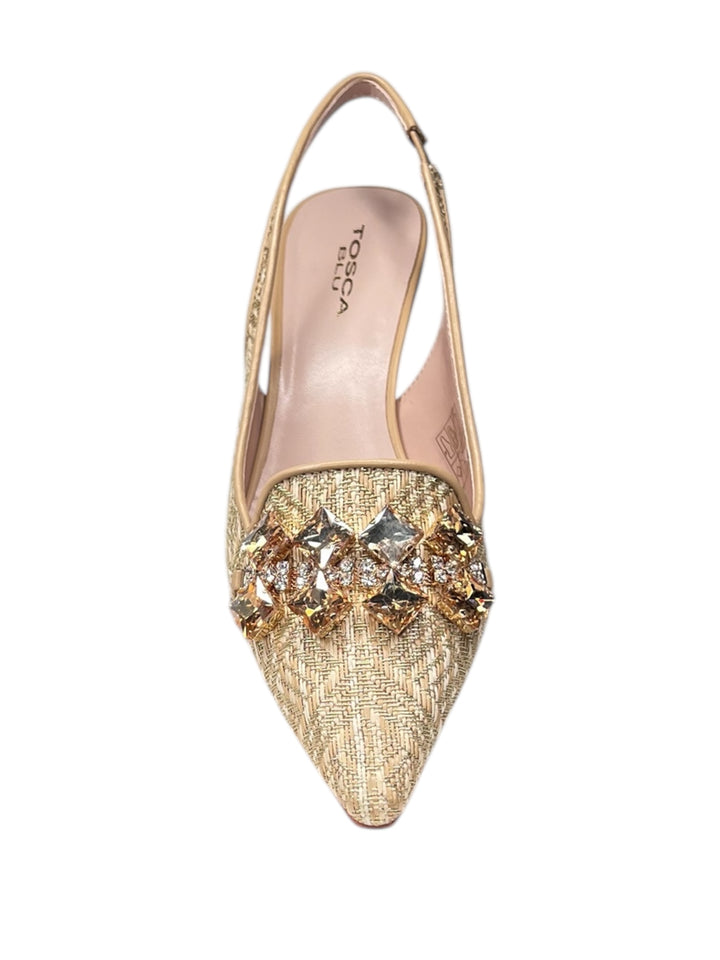 slingback donna pelle toscablu jade art.ss2520s194-c98 oro