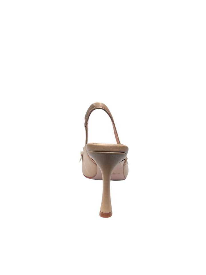 toscablu slingback donna pelle beige