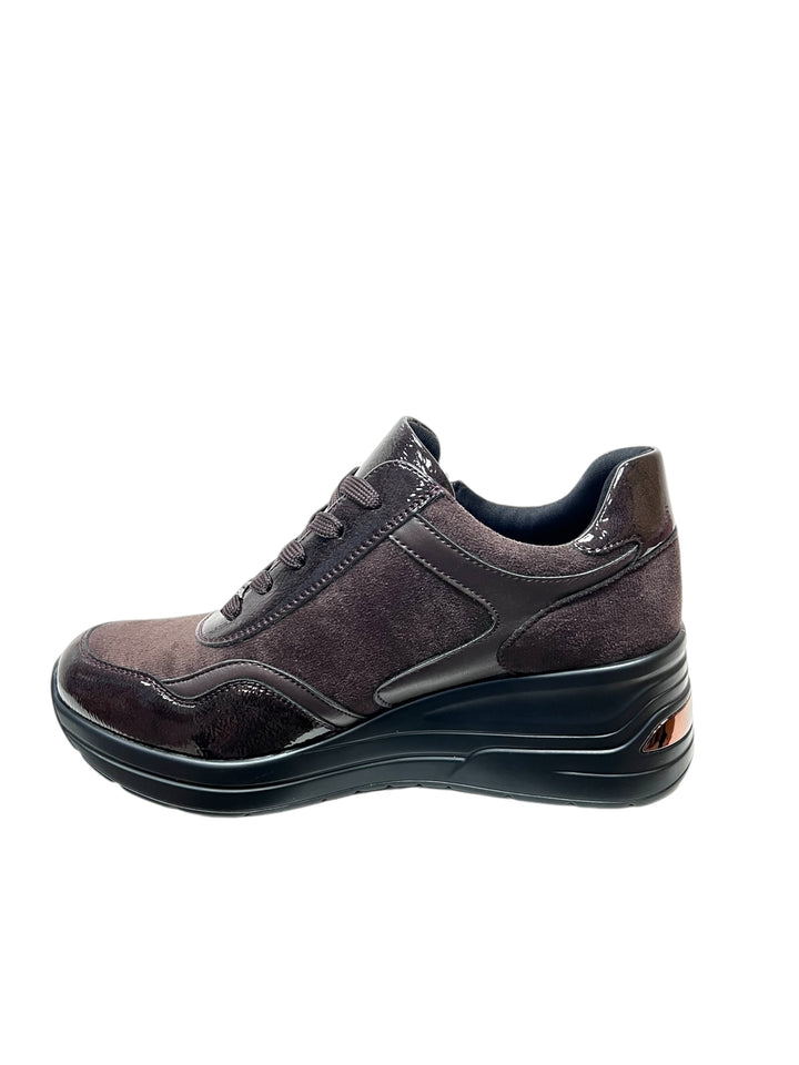sneakers con zeppa donna queen helena art.x31-36 bronze