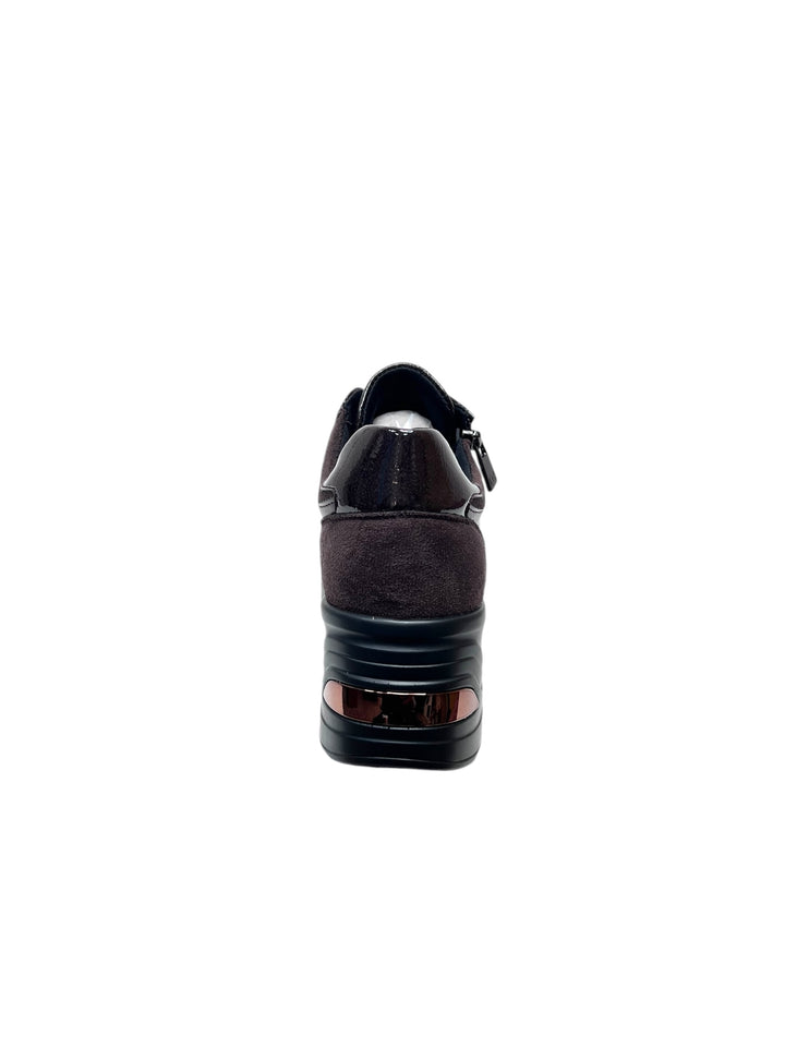 sneakers con zeppa donna queen helena art.x31-36 bronze